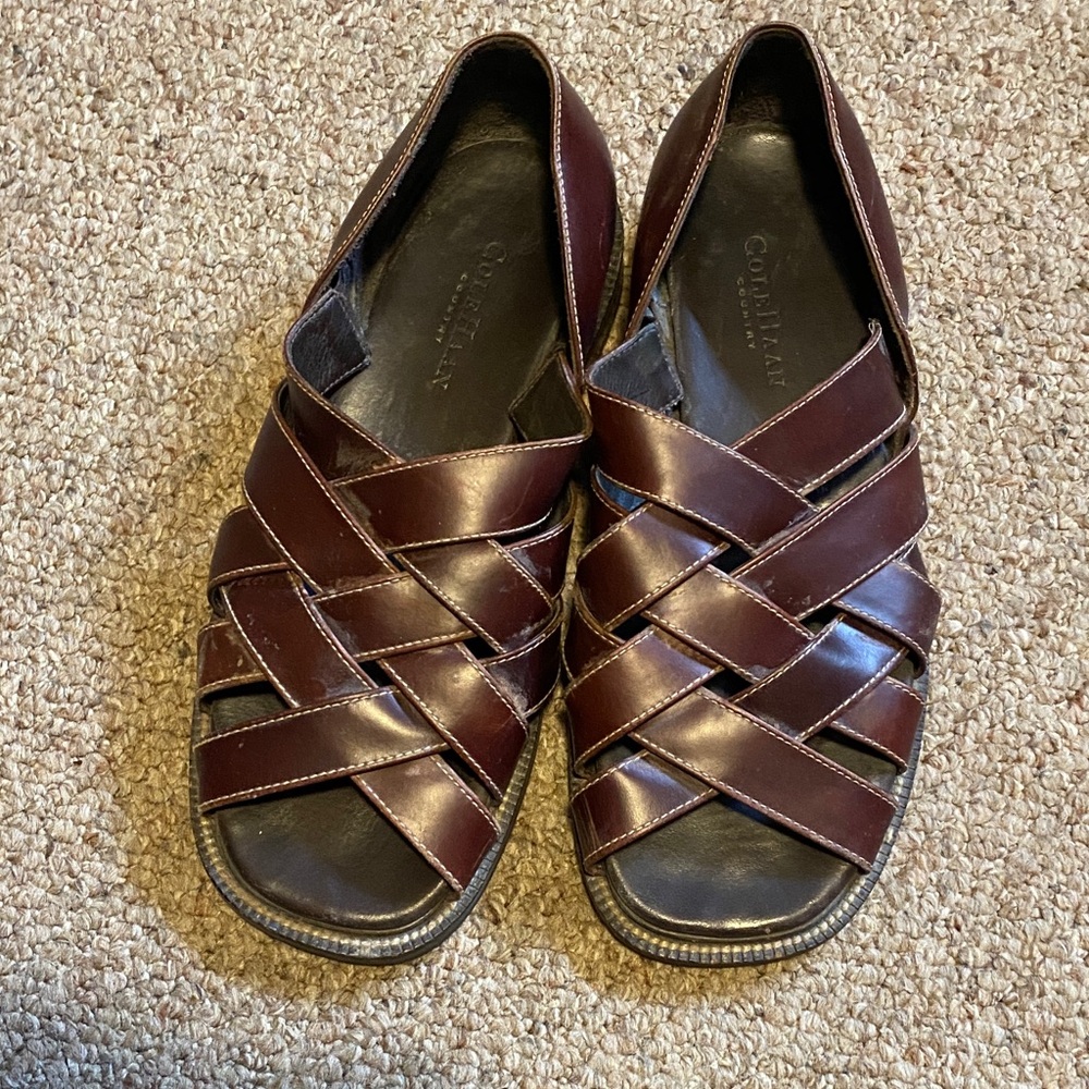 Cole Haan Brown Leather Sandals